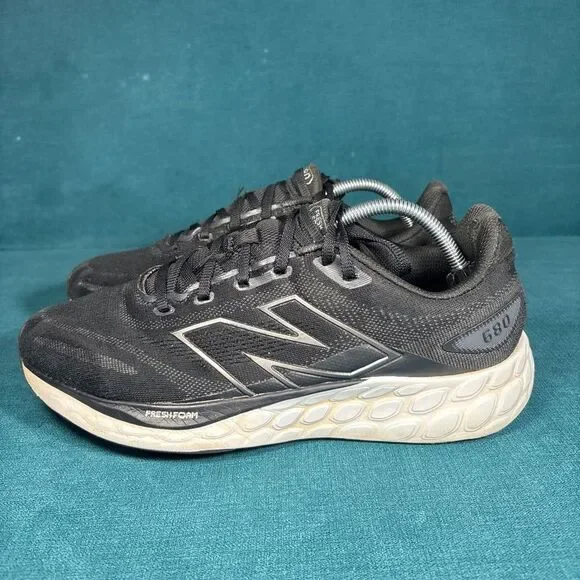 New Balance Fresh Foam 680 v8 Black Running Shoes Men’s Size 10.5 4E Extra Wide