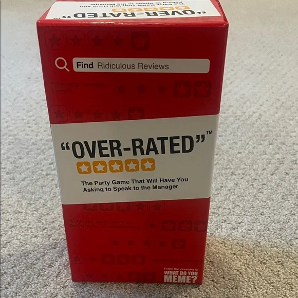 Overrated Card Game