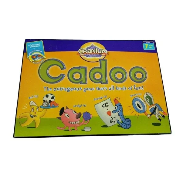 Cranium Cadoo Family Board Game Act Sculpt Decode Guess 2001 Baseman COMPLETE