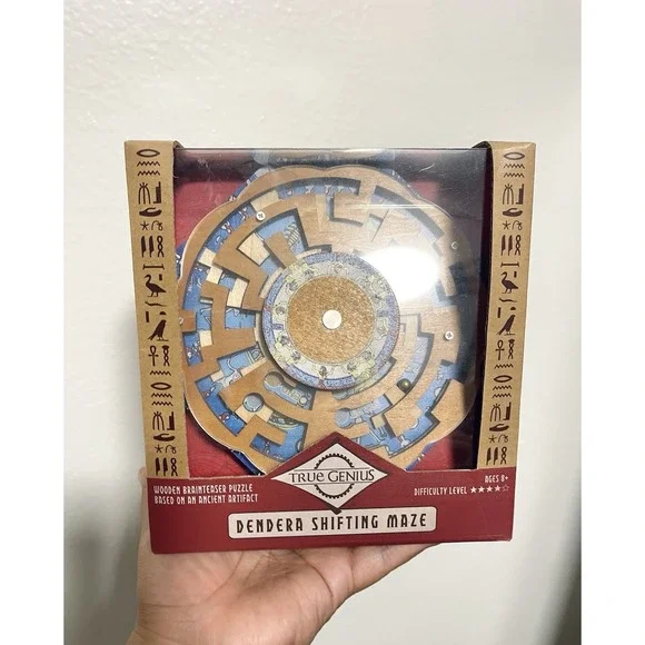 New Dendera Shifting Maze Project Genius Brain‎ Teaser Puzzle Wood Game