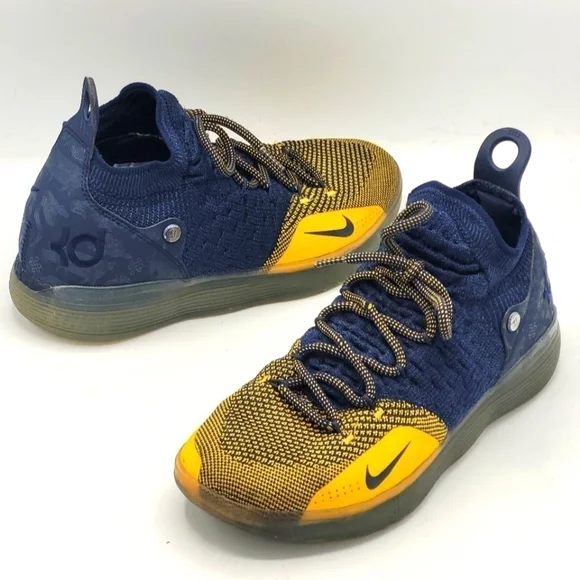 Nike Mens Zoom KD 11 Chinese Zodiac Basketball Shoes Durant Yellow & Blue Size 8