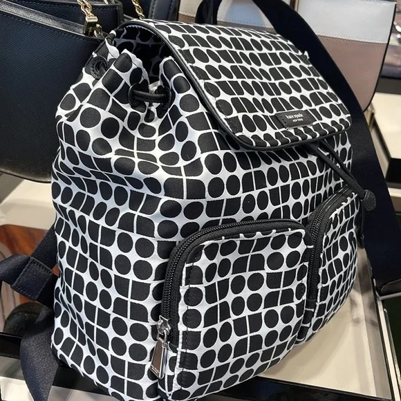 Kate Spade Noel Printed Fabric Backpack SKU 9957129 NWT