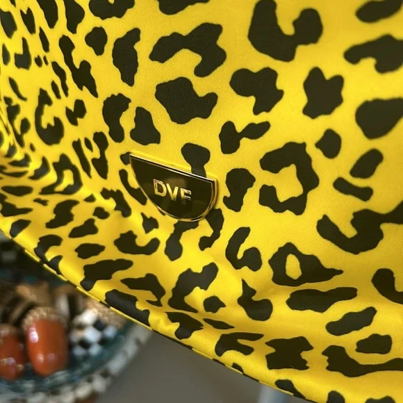 Yellow Leopard Animal Print Backpack