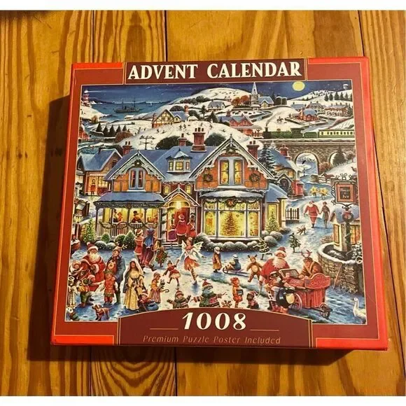 Advent Calendar Christmas Jigsaw Puzzle 24 Days 1000 Pieces