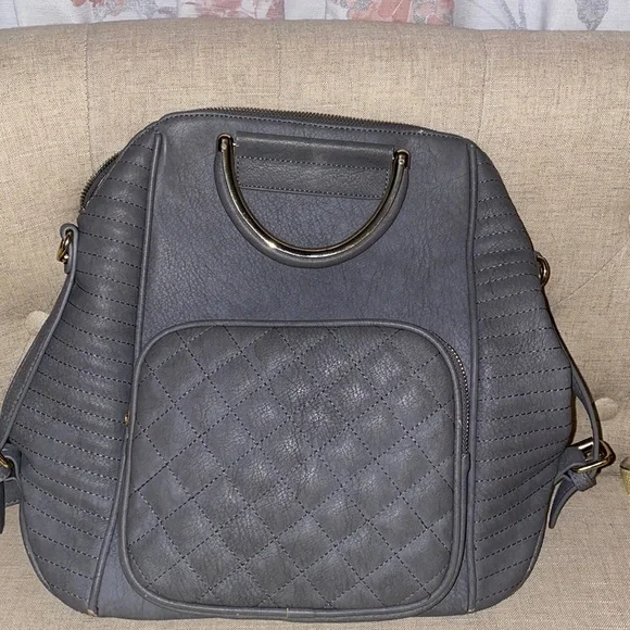 Mistique Gray Backpack or Handle Carry| 3 Zippered‎ Pockets|