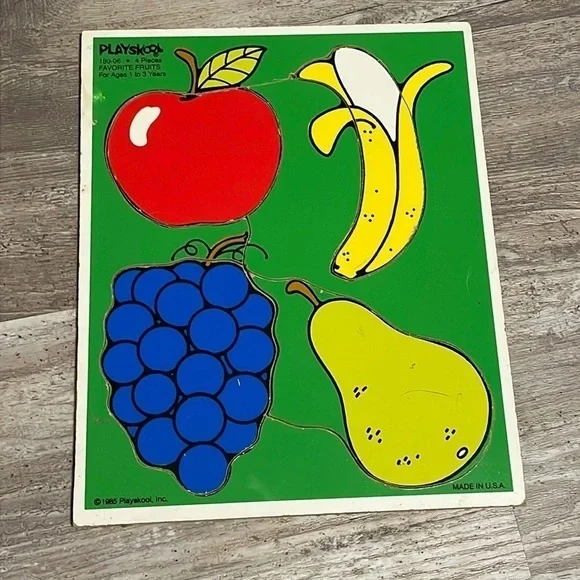 Vintage 1985 4 piece puzzle