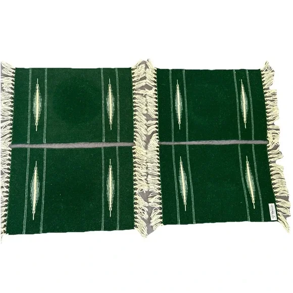 4 VTG Ortega's Chimayo Handwoven Wool Southwest Table Place Mat 11x16