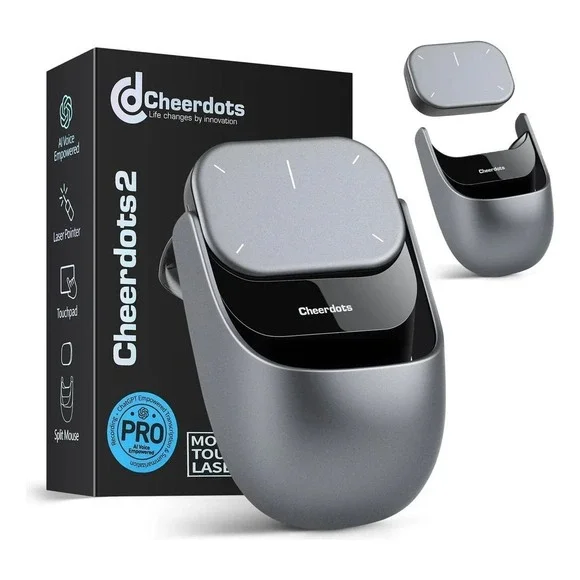 Cheerdots 2 Pro AI Voice powered Split Mouse ChatGPT Presentation Laser Pointer