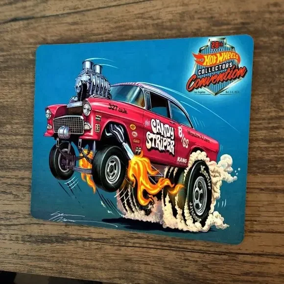 Candy Striper Mouse‎ Pad Hot Wheels Rod Gasser