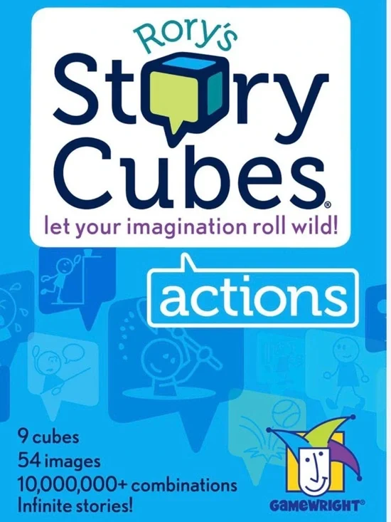 Rory's Story Cubes Actions - Blue Creative Story Starter Game