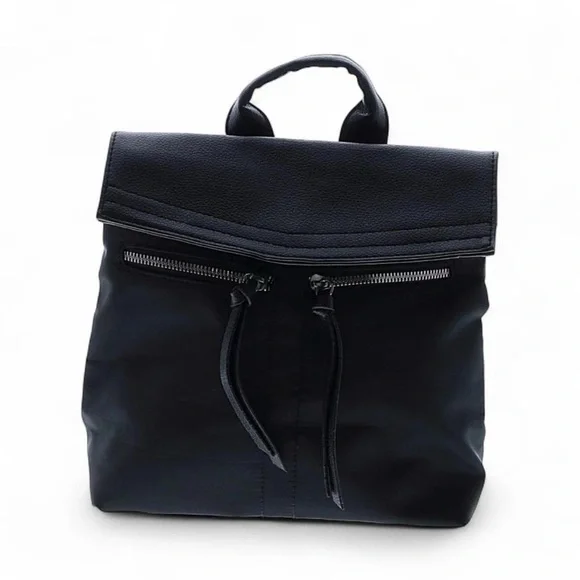 Botkier NY Black Mini Trigger Nylon Backpack‎ Multiple Pockets Adjustable Straps