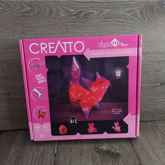 Starlight Kitty & Cutie Crew Creatto Light Up Crafting Kit Craft LED