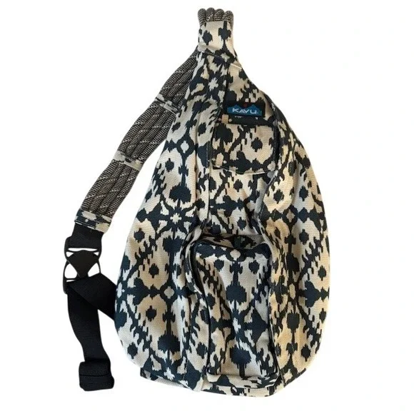 NWOT KAVU Sling‎ Backpack Bag Ikat Pattern Adjustable Strap Outdoor Casual