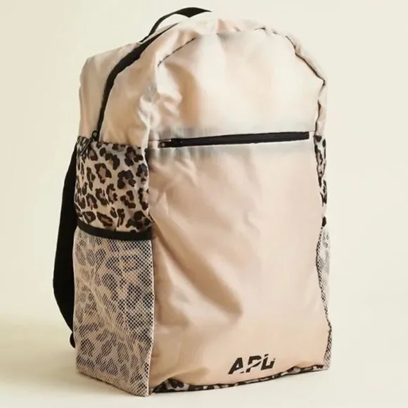 APL Lightweight Cream Brown Black Packable Backpack
