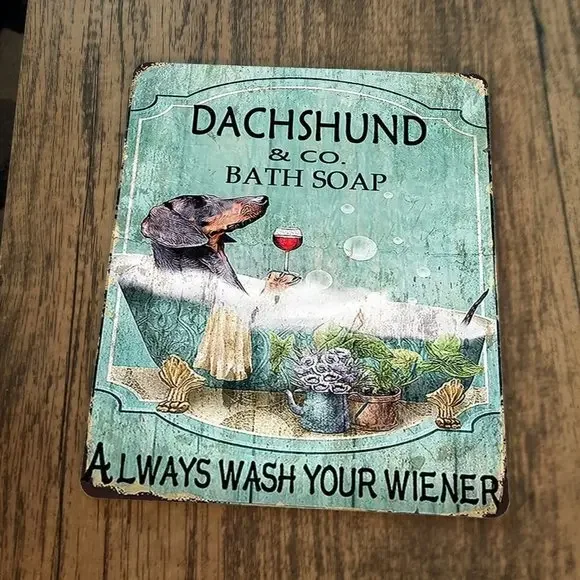 Dachshund Bath Soap Always Wash Your Wiener‎ Mouse Pad