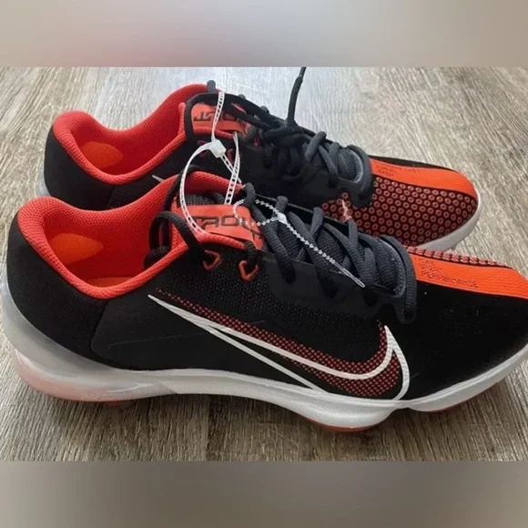 Nike Force Zoom Trout 7 Black Orange Pro Baseball Cleats sz 15 CQ7224 002