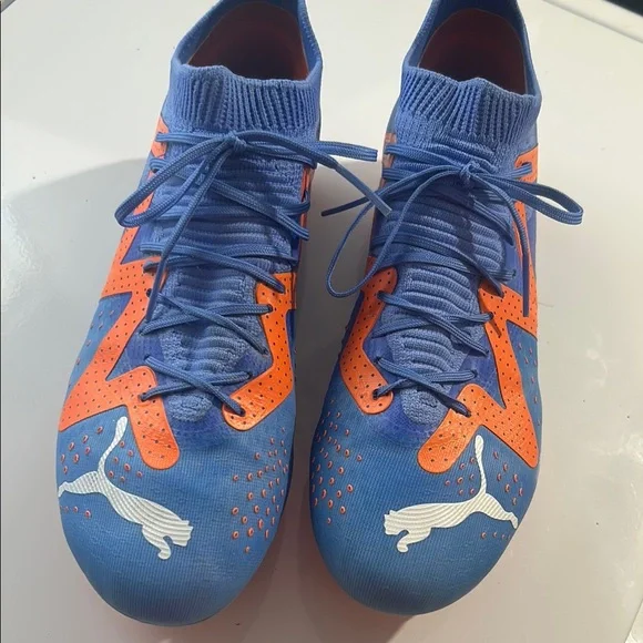 Puma Blue and Orange Men's Shoes