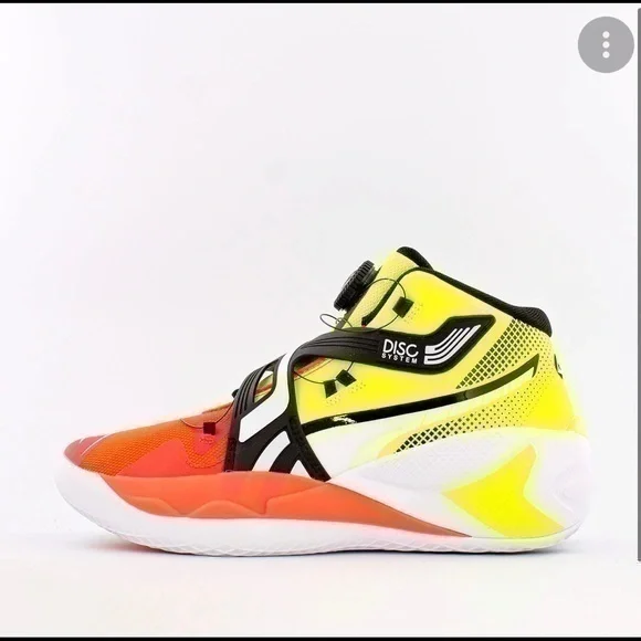 Puma DISC Rebirth Yellow/Red Men's Basketball Shoes