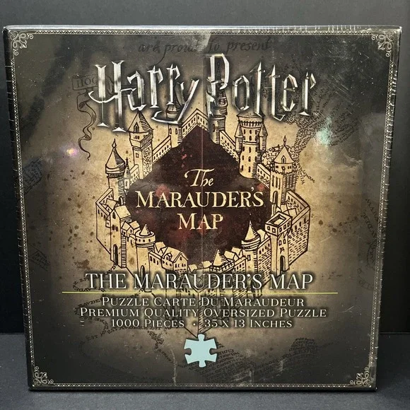 Harry Potter MARAUDER'S MAP Premium Jigsaw Puzzle (1000 Pieces) Sealed NEW