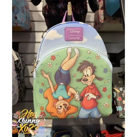 Loungefly Disney A Goofy Movie Max & Roxanne Flower Field Mini Backpack