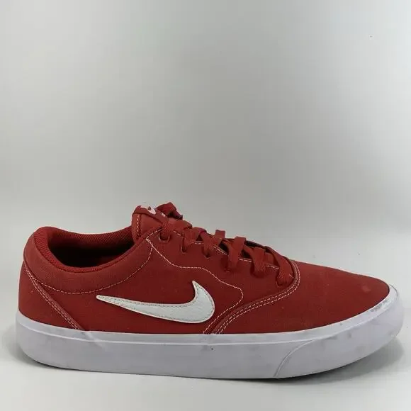 Nike Charge Canvas SB Mens Size 11 Mystic Red Causal Shoes CD6279-601 Lace Up