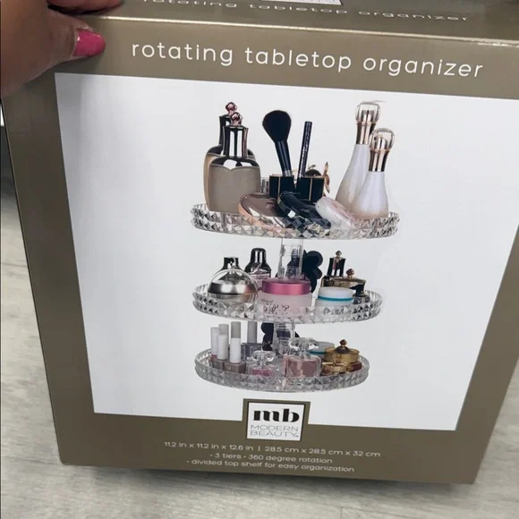 Rotating Tabletop Organizer - Clear