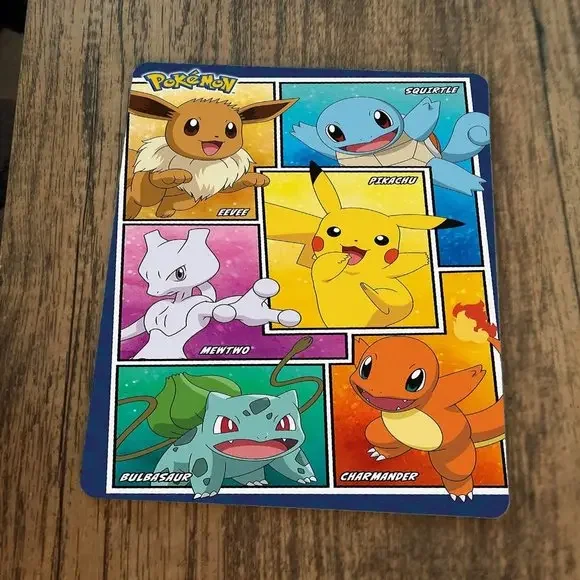 Pokemon Mouse‎ Pad Pikachu Squirtle Bulbasaur Charmander Eevee Mewtwo