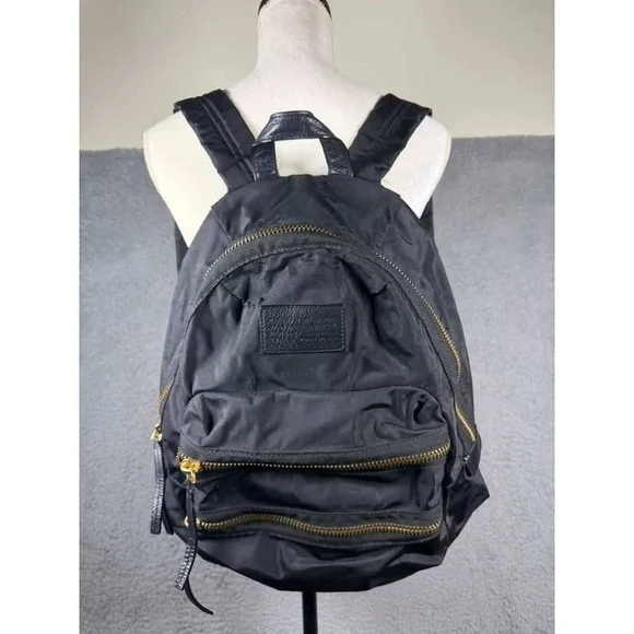 Marc by Marc Jacobs Domo Arigato Nylon Backpack Black Gold Hardware M0002219