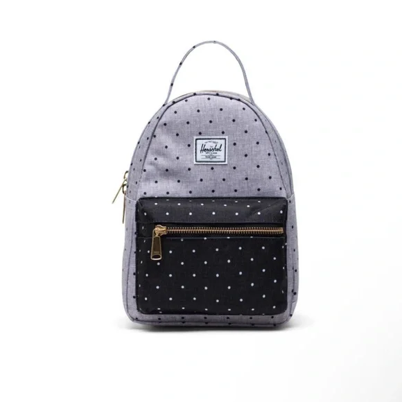 Backpack Herschel Nova Mini Polka Dot acrosshatch Grey/Black