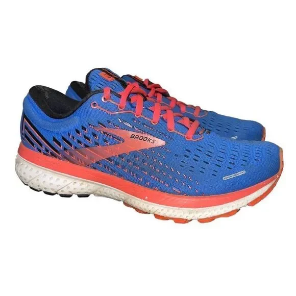 Brooks Ghost 13 Women's Blue Mesh Athletic Road Running Shoes Size US 8.5