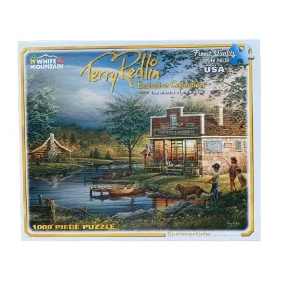 WHITE MOUNTAIN Jigsaw Puzzle Summertime Terry Redlin 1000 Pieces Age 12+ EUC