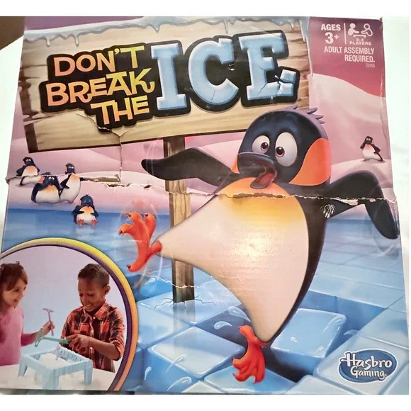 Hasbro Don't Break the Ice Game Kids OS Blue‎ Good Penguin Suspense Game