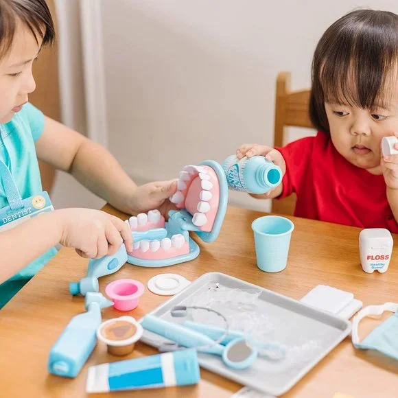 NEW Melissa & Doug Dentist Dental Pretend Play Teeth Set 25-piece Dentures
