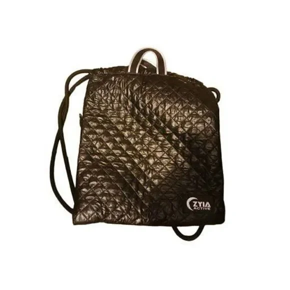 Zyia active quilted drawstring backpack
