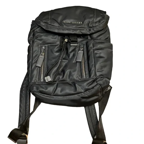Marc Jacobs Mallorca Backpack Black Nylon Leather M0008139 From Japan.​​​​​​