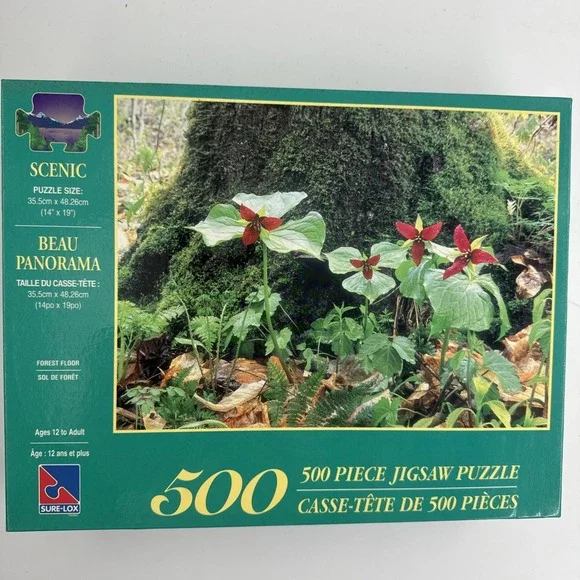 Sure-Lox Scenic 500 Piece Jigsaw Puzzle‎ Forest Floor 14