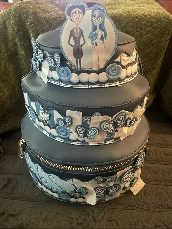 Loungefly Tim Burton's Corpse Bride Wedding Cake Mini Backpack
