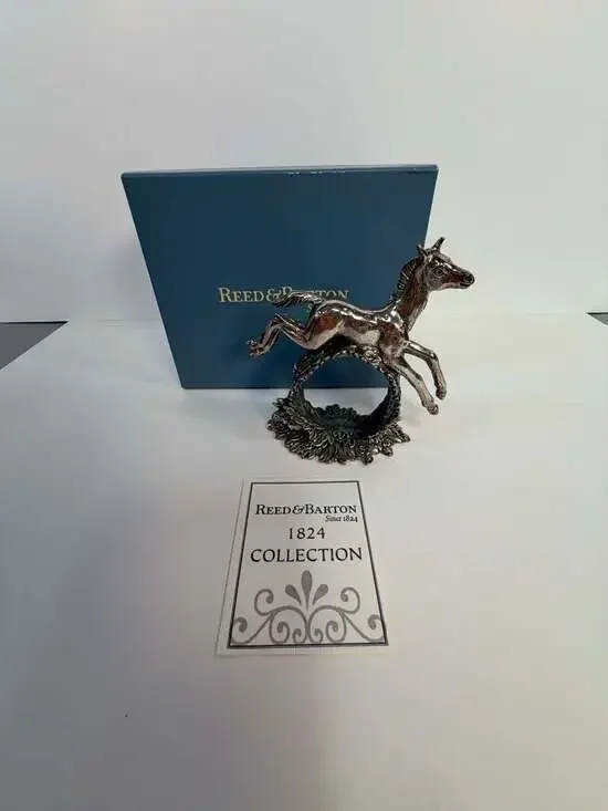 Reed & Barton 1824 Collection Yearling Horse Silverplate Napkin Ring