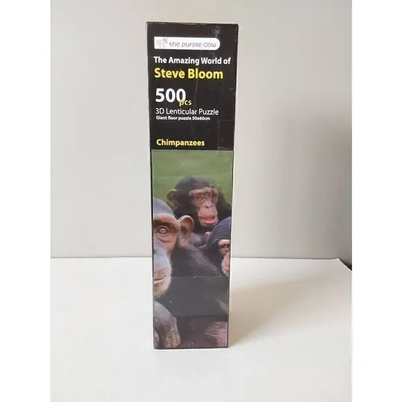 Steve Bloom 3D Lenticular Puzzle Chimpanzee 500 pc