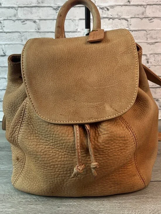 Vintage coach made in Italy drawstring backpack 4938
