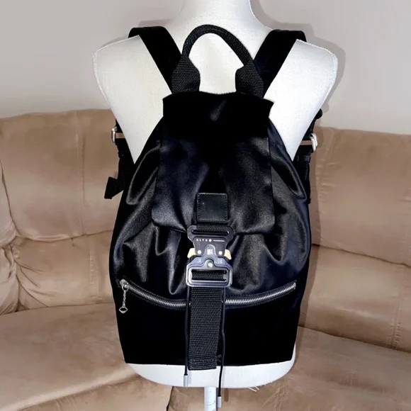 ALYX 1017 Alyx 9SM Studios Og Buckle 2016 Black Cotton Backpack