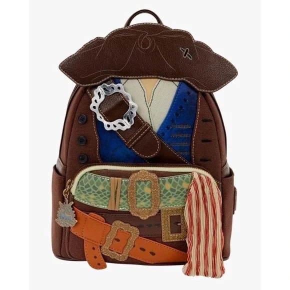 NEW Loungefly Jack Sparrow Disney Pirates Of the Caribbean Figural Backpack