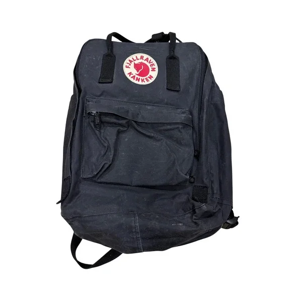Fjallraven Kanken Classic Backpack Black Vinylon F School Travel Bag