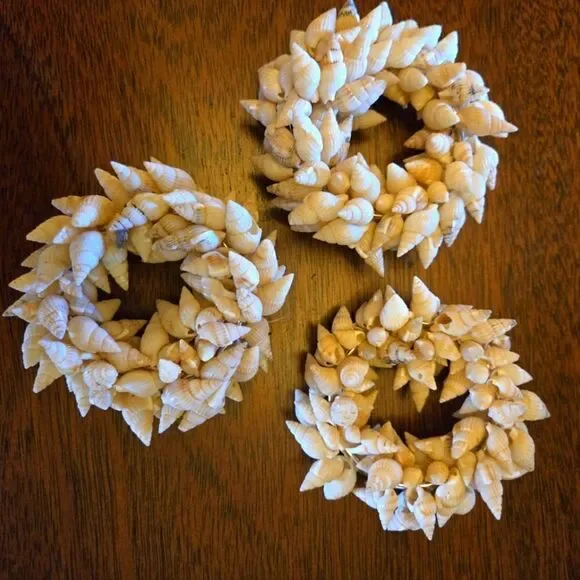 Sea Shell Napkin Rings x 3