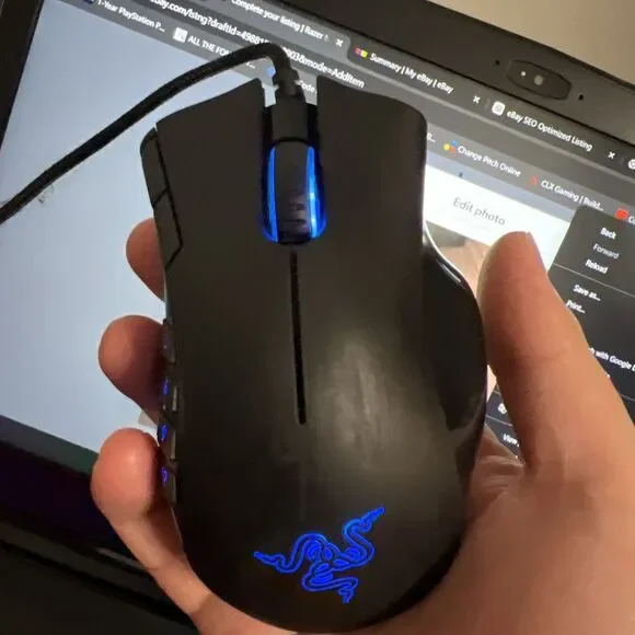 Razer Naga MMOG Gaming Mouse RZ01-0028 Wired 12 Thumb Button RGB