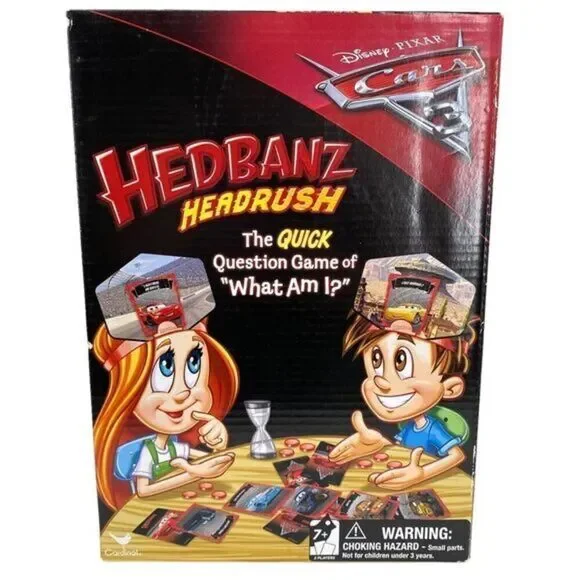Disney Pixar Cars 3 Hedbanz Headrush Board Game New