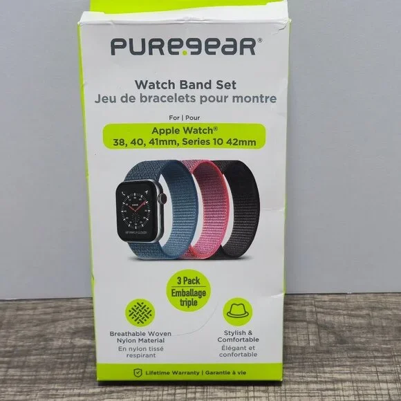 PureGear Watch Band Set Apple Watch (38/40/41mm) Fabric