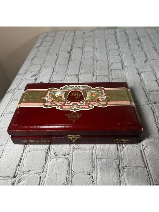 Empty Wood Cigar Box My Father Garcia Cigars No. 2 Belicoso 11