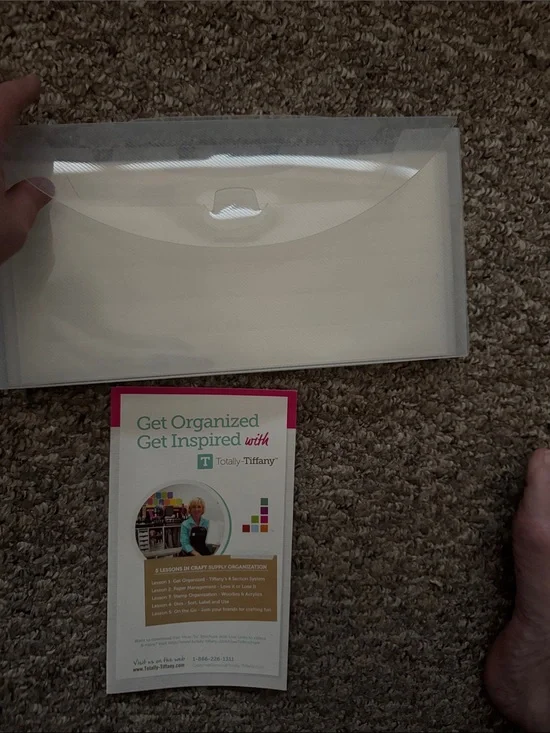 Totally-Tiffany Clear Document Envelope - White/Clear