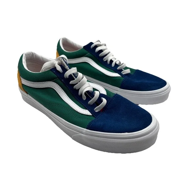 Old Skool Shoes Yacht Club Blue Green‎ Size 9 Men